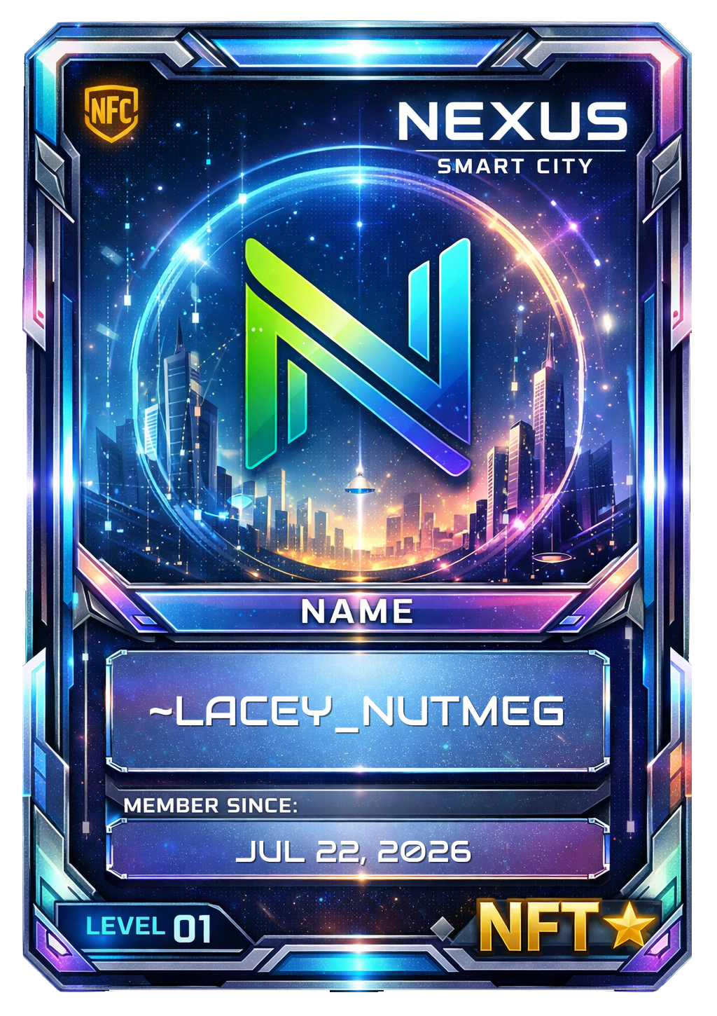 Laceynutmeg Resident NFT card