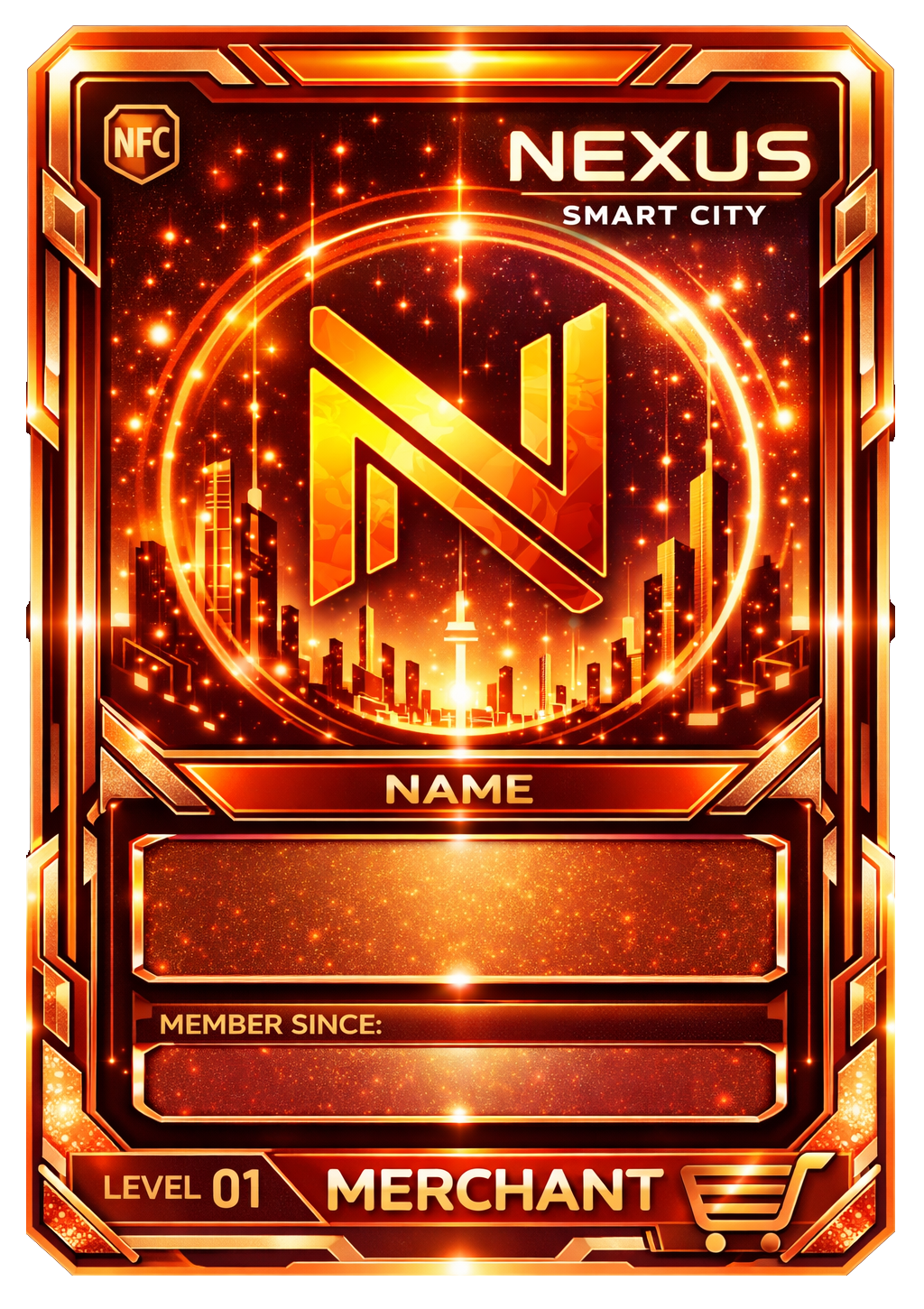 Merchant membership NFT template